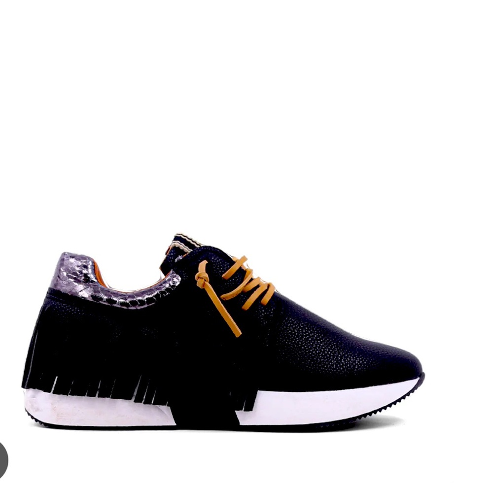 Stylish Black and Silver Woman’s  Sneakers
